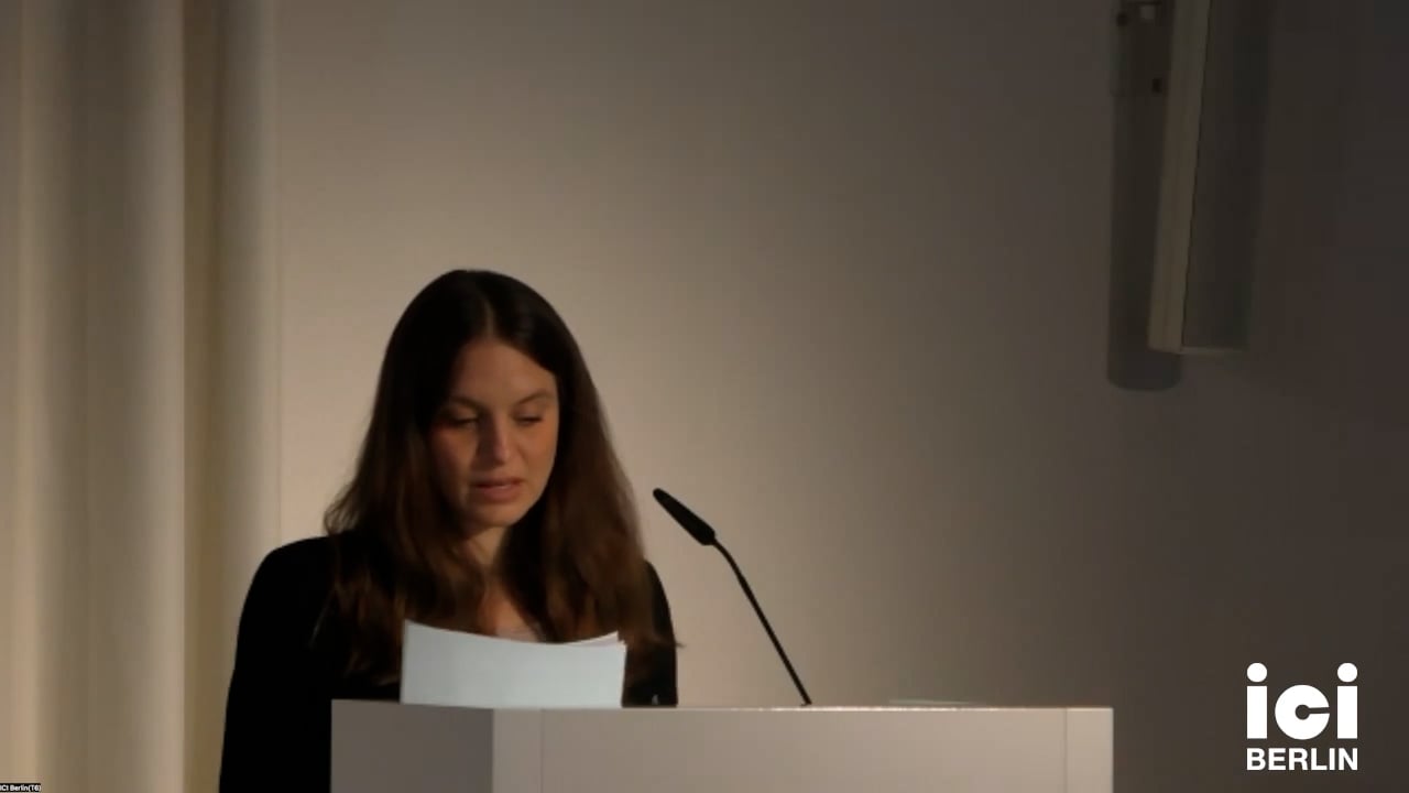 Talk by Özgün Eylül İşcen