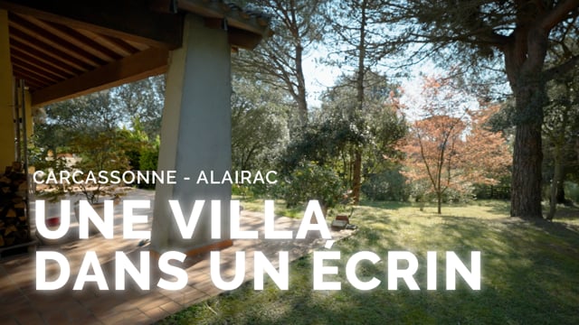 CARCASSONNE - ALAIRAC - Villa 180 m2 (141m&sup2; hab.) avec terrain de 2950 m&sup2;