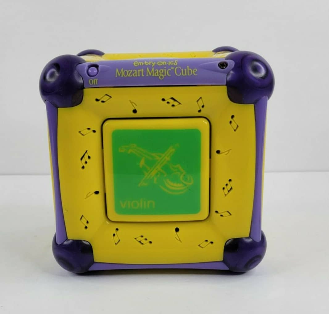 Embryonics Yellow Mozart Magic Cube Musical Toy on Vimeo