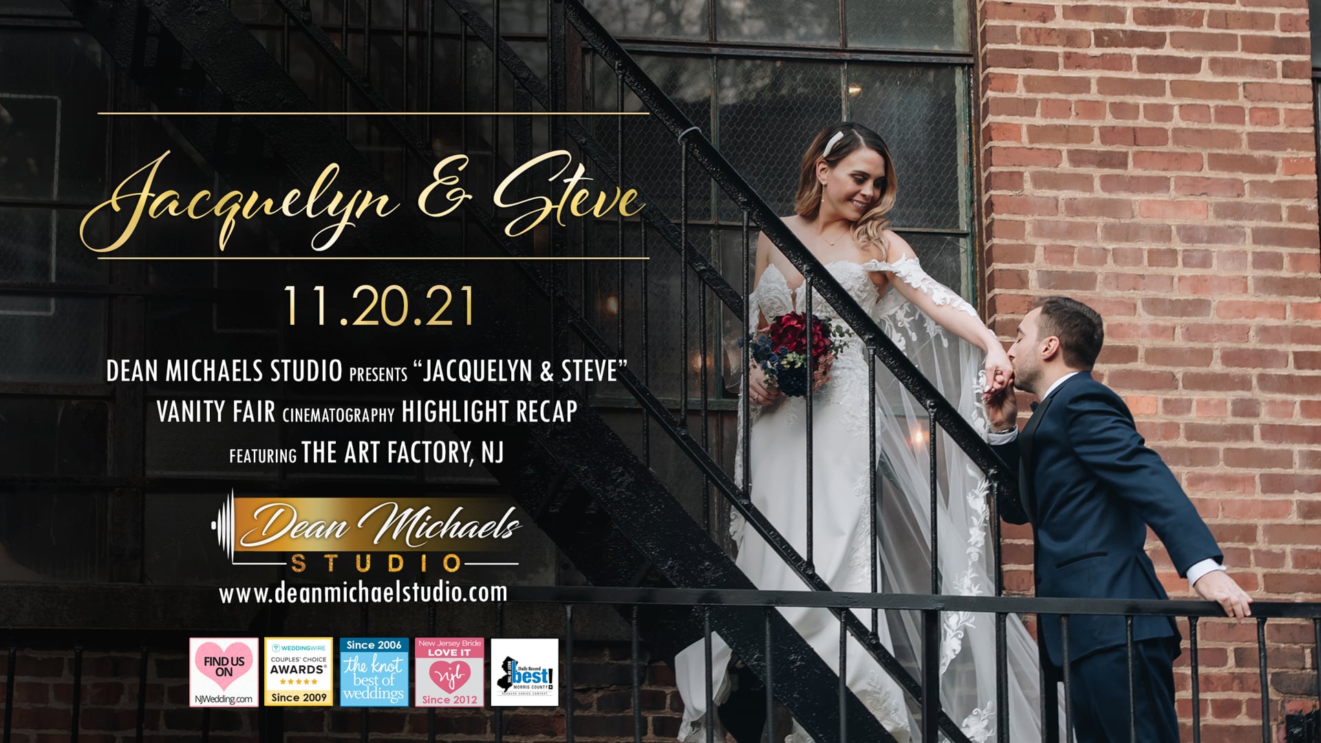Jacquelyn & Steve's Wedding Highlight Recap at The Art Factory, NJ