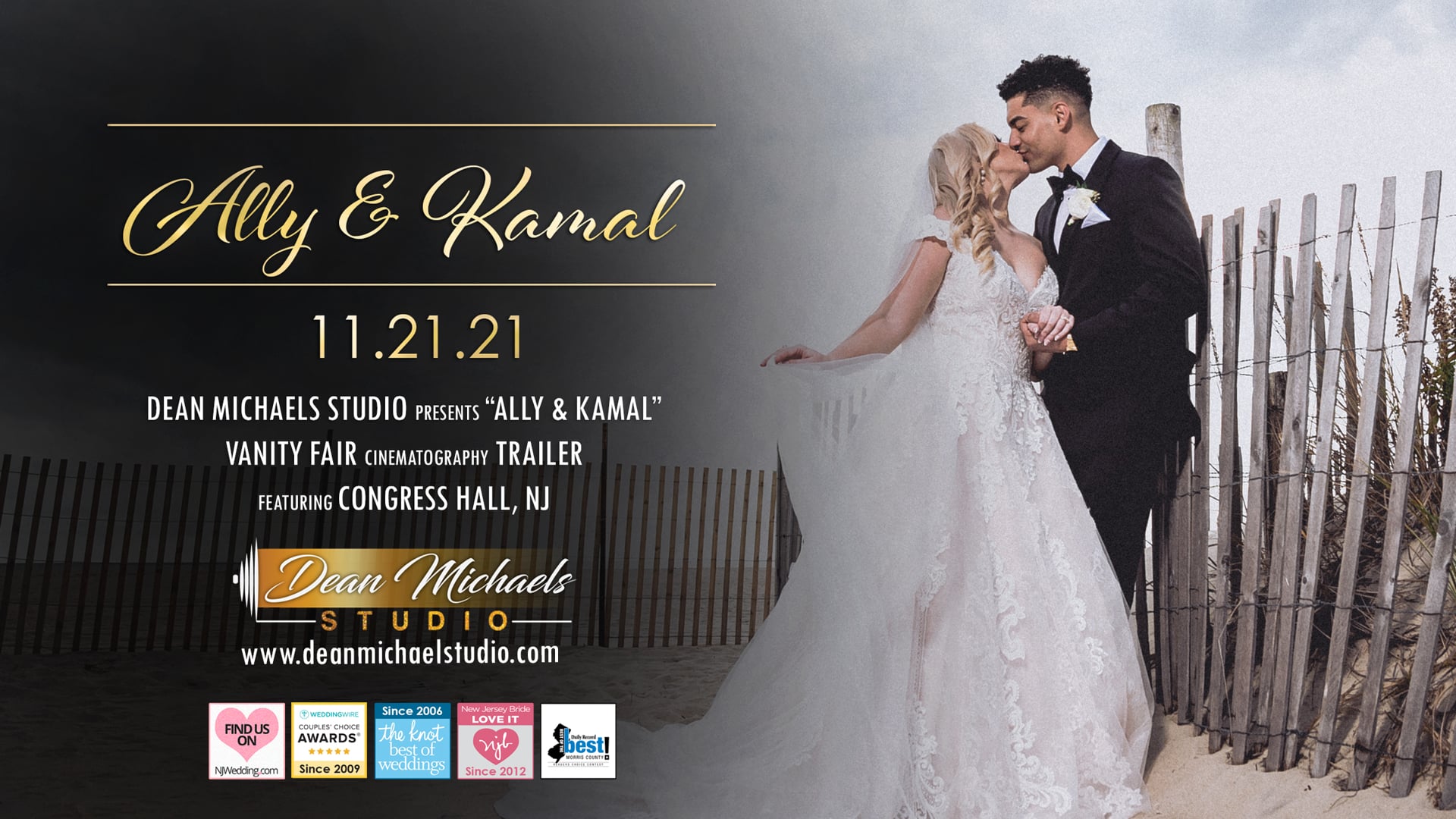 Ally & Kamal's Wedding Trailer at Congress Hall, NJ