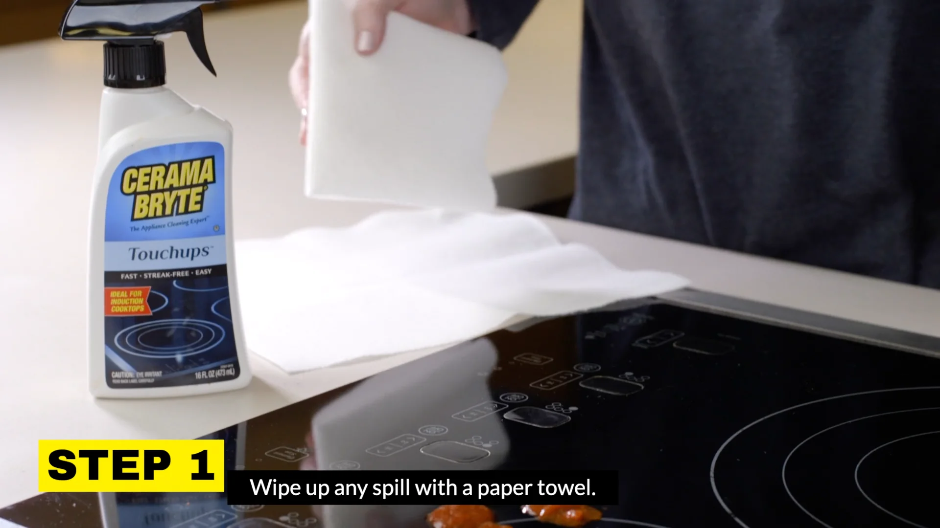 How to Keep glass stovetop clean using Cerama Bryte's Cooktop Touchups