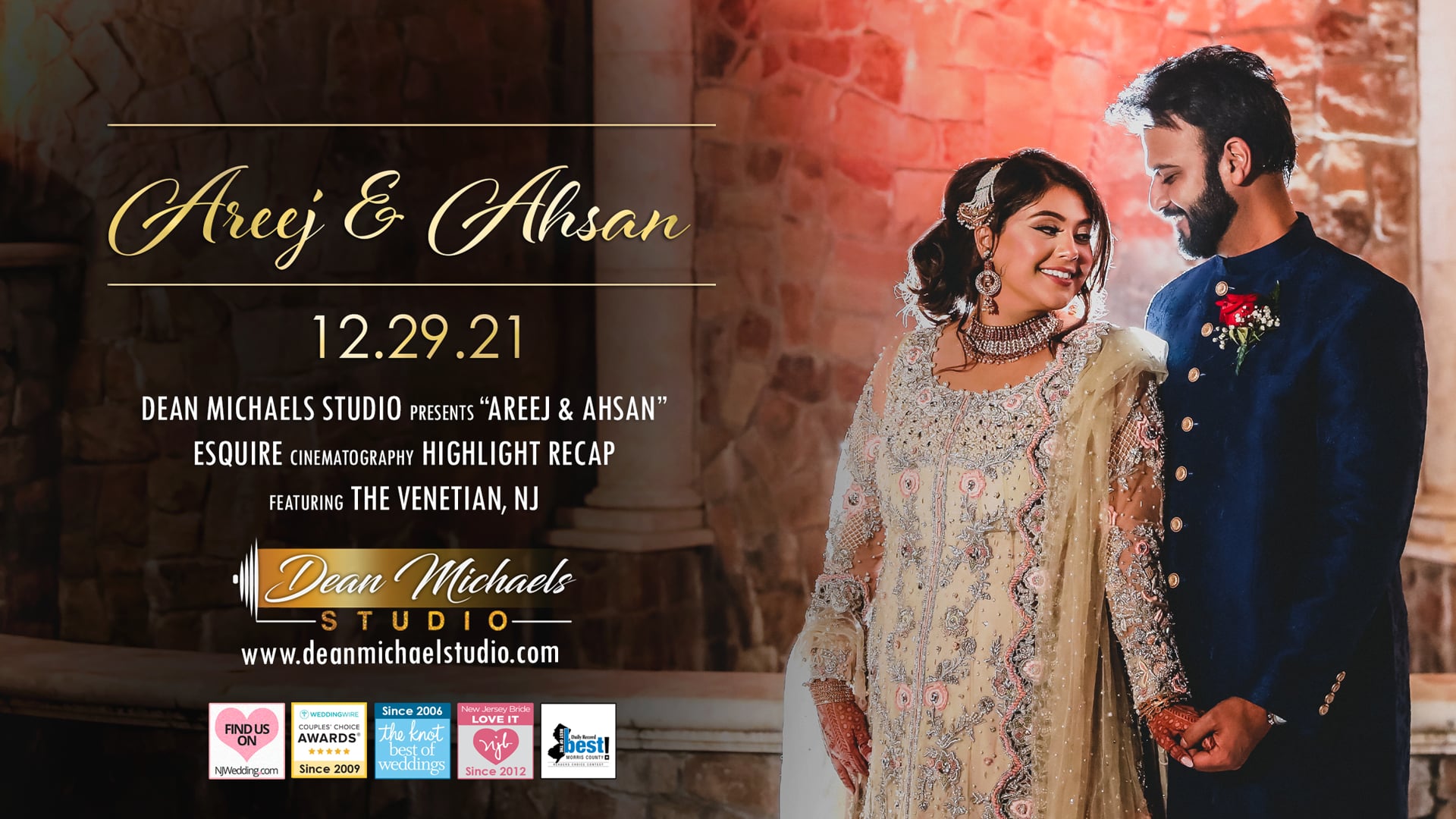 Areej & Ahsan's Wedding Highlight Recap at The Venetian, NJ