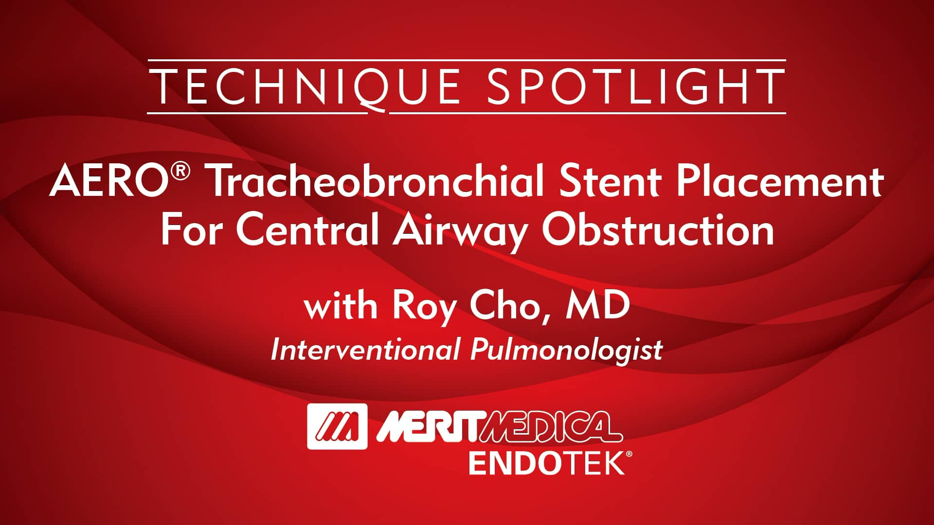 AERO Tracheobronchial Stent Placement for Central Airway Obstruction