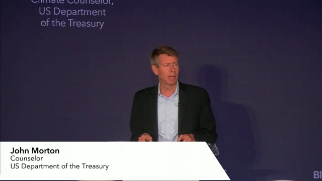 Watch "<h3>Policy Dialogue: Accelerating the Net-Zero Market Transition</h3>
John Morton, Climate Counselor, U.S. Department of the Treasury"