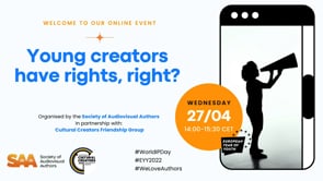 Young Creators Event 27 April 2022