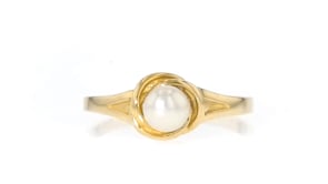 4.5-5mm Cultured Pearl Ring in 14kt Yellow Gold