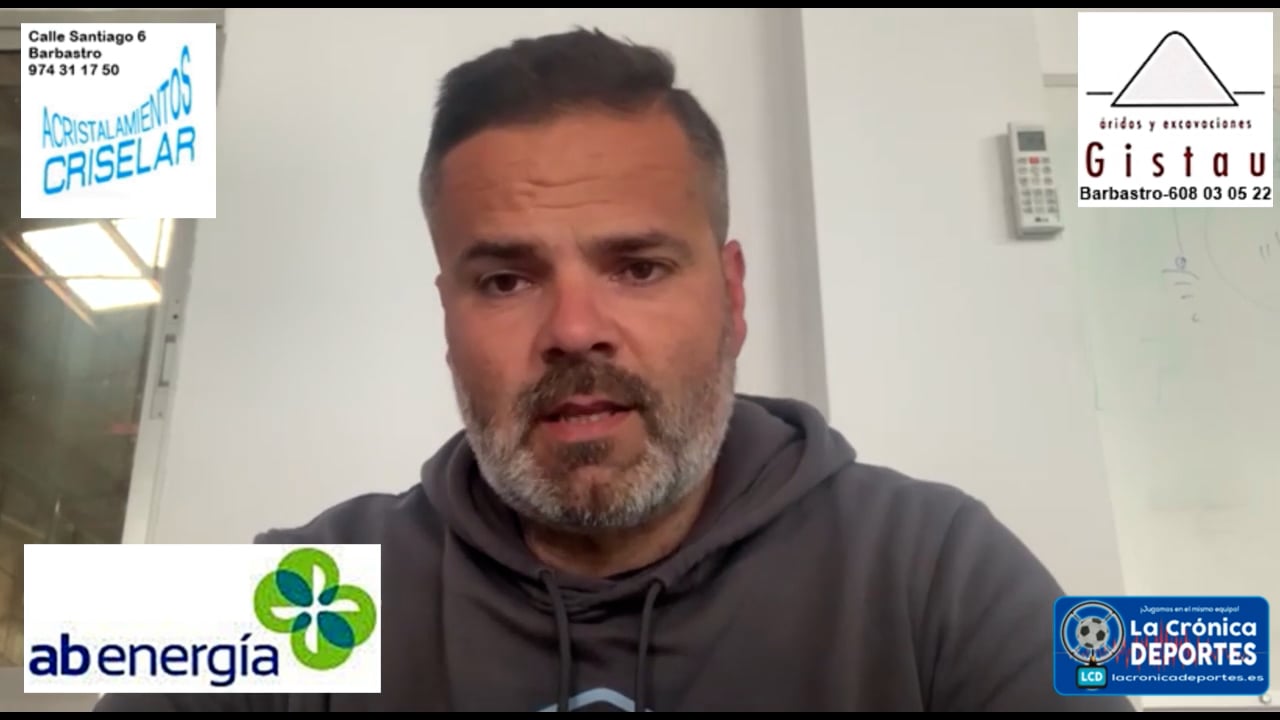 MOISÉS GUTIÉRREZ (Entrenador Sariñena) Fraga 0-3 Sariñena / J29 / Preferente Gr1