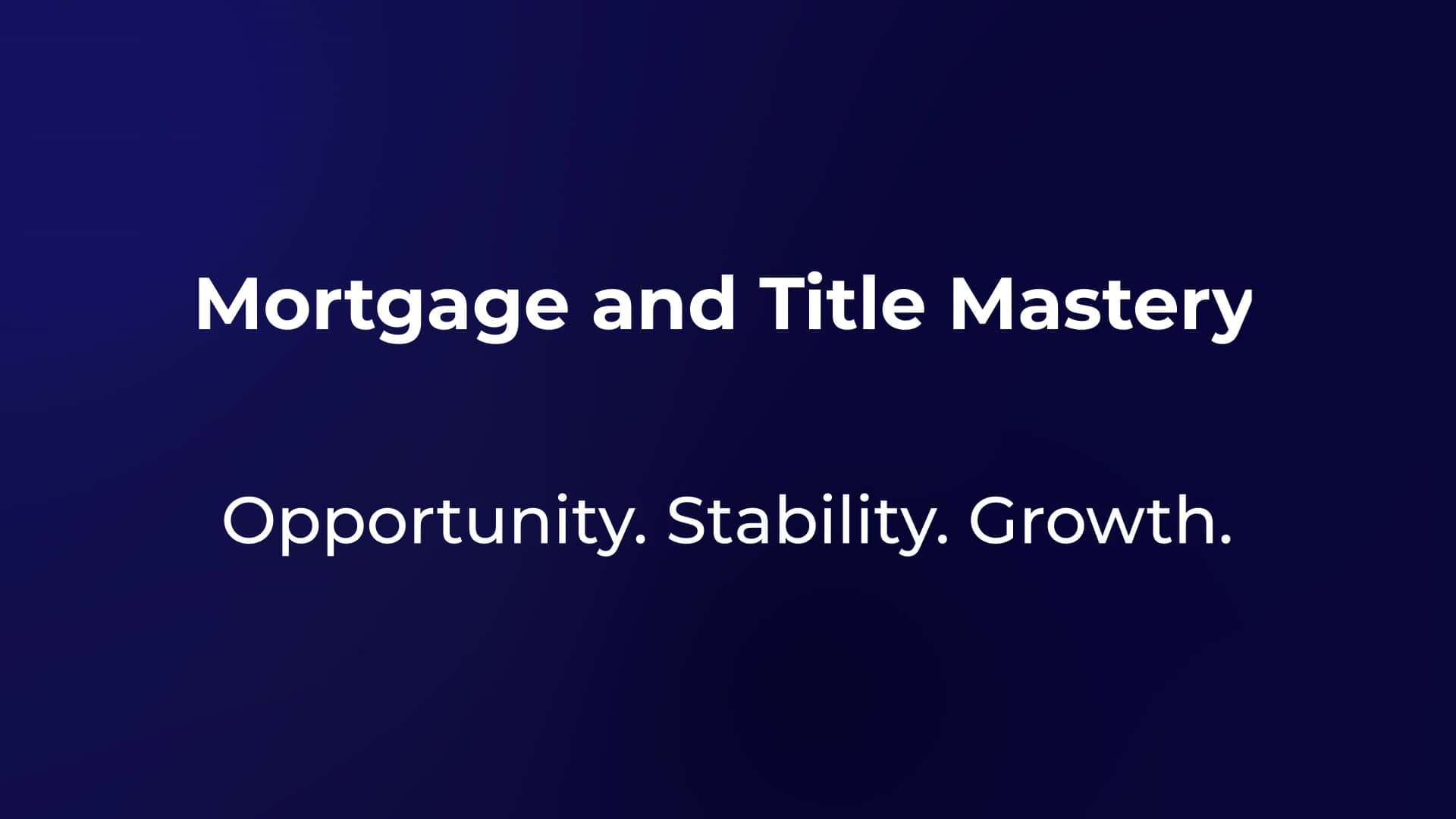 DHI Mortgage & Title Mastery on Vimeo