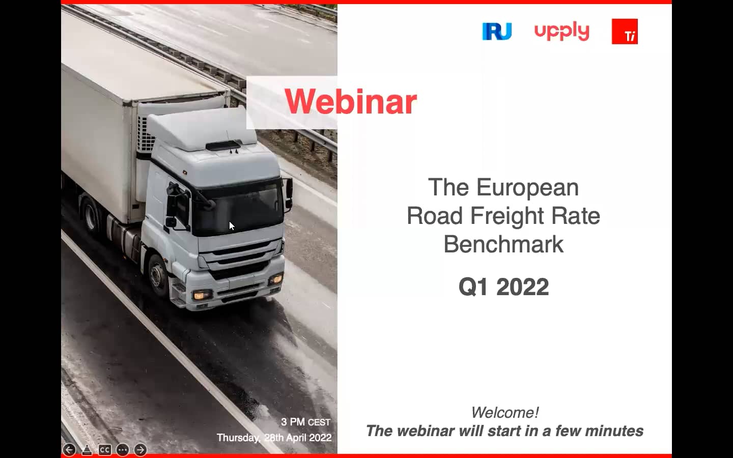 The Q1 2022 European Road Freight Rate Development Benchmark Webinar ...