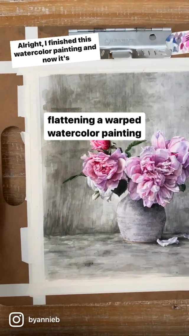 How to Flatten a Watercolor Painting