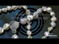 Feuer und Wasser – Perlenkette aus Edelstahl - art101.de