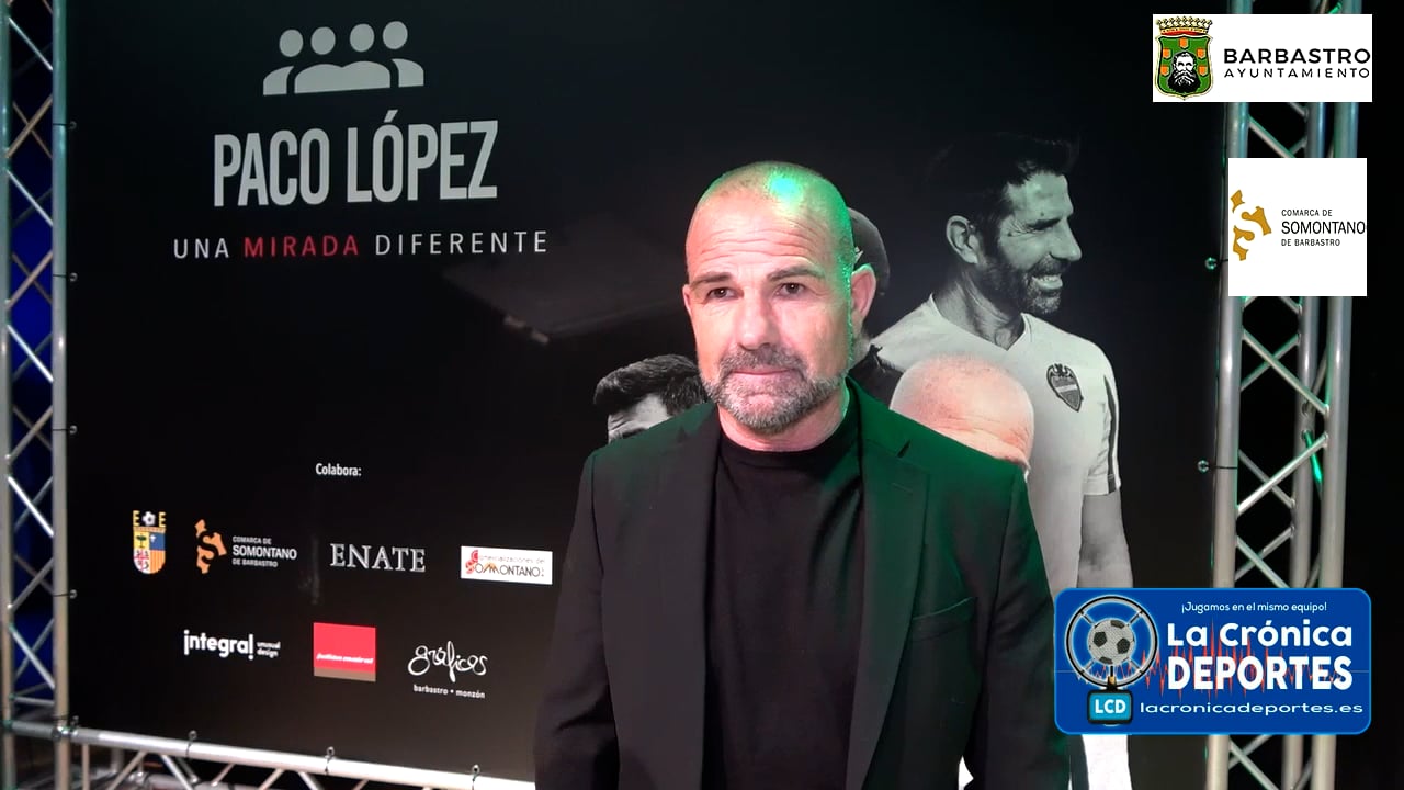 PACO LÓPEZ (Entrenador de Fútbol) II Jornadas de Deporte y Formación. Organizadas por el Ayuntamiento de Barbastro