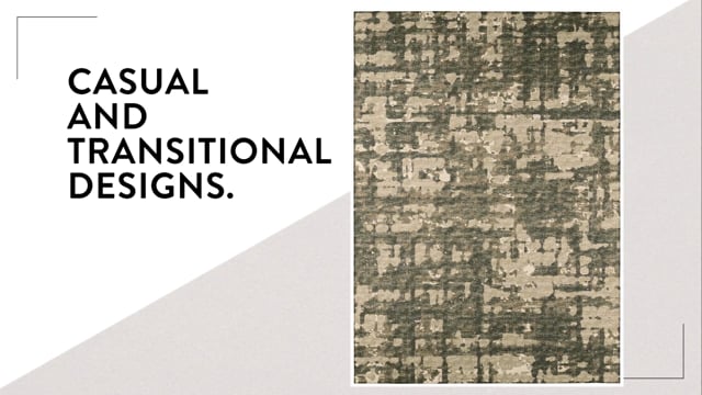 Bravado Abstract Crosshatch Earth // Power Loomed (1'8" x 2'6" Throw/Accent Rug) video thumbnail