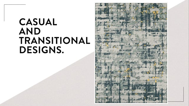 Bravado Abstract Crosshatch Gilded // Power Loomed (1'8" x 2'6" Throw/Accent Rug) video thumbnail