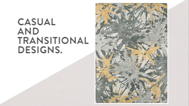 Bravado Abstract Starburst Gilded // Power Loomed (5' x 7'6" Area Rug) video thumbnail