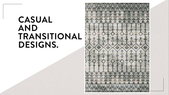 Bravado Incan Aztec Ash // Power Loomed (1'8" x 2'6" Throw/Accent Rug) video thumbnail