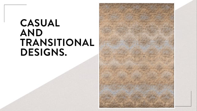 Bravado Abstract Chevron Earth // Power Loomed (1'8" x 2'6" Throw/Accent Rug) video thumbnail