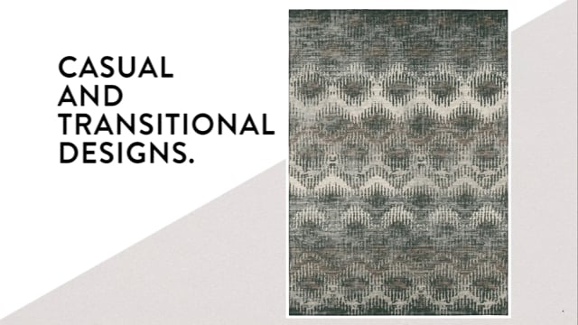 Bravado Abstract Chevron Shadow // Power Loomed (1'8" x 2'6" Throw/Accent Rug) video thumbnail