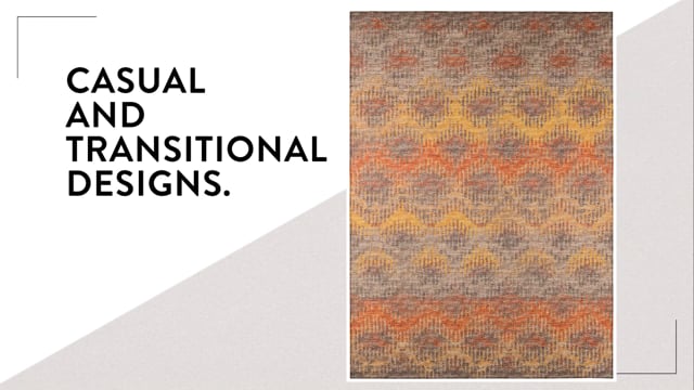 Bravado Abstract Chevron Canyon // Power Loomed (1'8" x 2'6" Throw/Accent Rug) video thumbnail