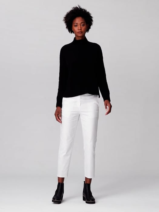 Cotton Hemp Tapered Ankle Pant | EILEEN FISHER