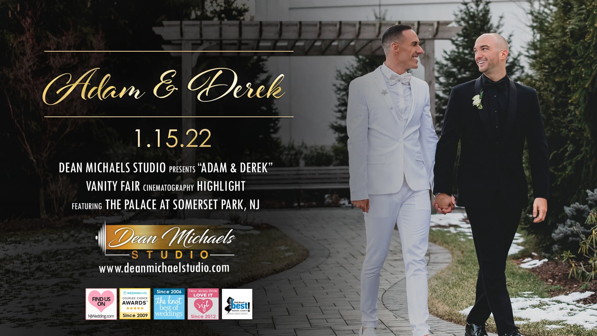 Adam & Derek's Wedding Highlight Recap at The Palace at Somerset, NJ