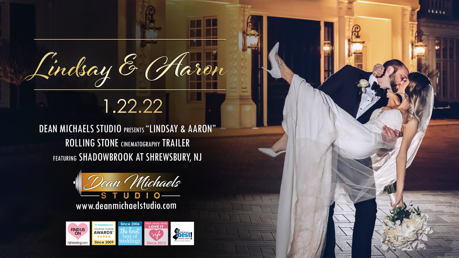 Lindsay & Aaron's Wedding Trailer at The Shadowbrook at Shrewsbury, NJ