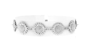 Italian Sterling Silver Sunflower Bracelet