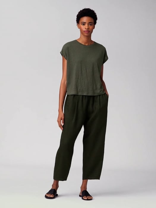 Organic Linen Jersey Square Top