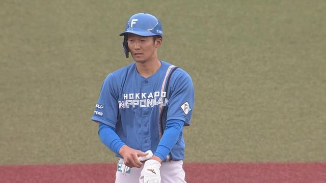 【4回表】ファイターズ・石井一成 先制のタイムリー2ベースヒットを放つ!! 2022年5月1日 千葉ロッテマリーンズ 対 北海道日本ハムファイターズ