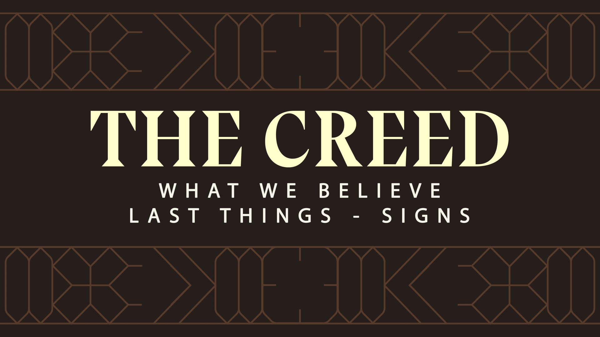 05.01.22 | The Creed | Signs