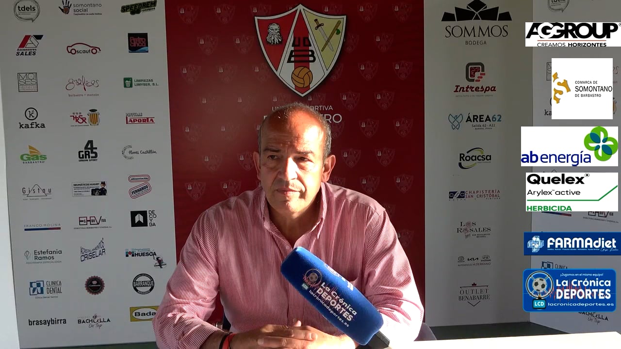 RAFA TORRES (Presidente Barbastro) UD Barbastro 1-0 CD Binéfar / Jornada 34 / 3ª División "Hoy ha jugado el Barbastro su último partido en este campo"