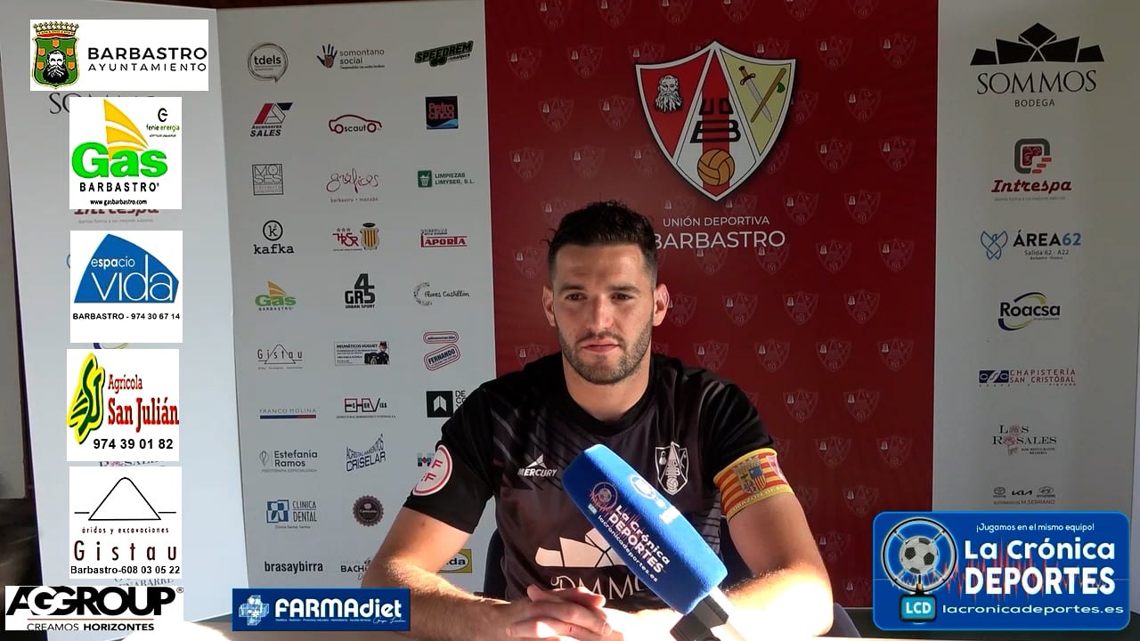 HUGO GISTAU (Jugador Barbastro) UD Barbastro 1-0 CD Binéfar / Jornada 34 / 3ª División "Me retiro, hoy he jugado mi último partido"