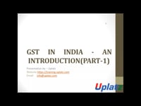 Introduction to GST in India - part 1