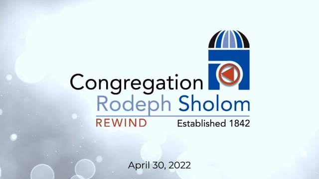 Shabbat Morning 4/30/2022
