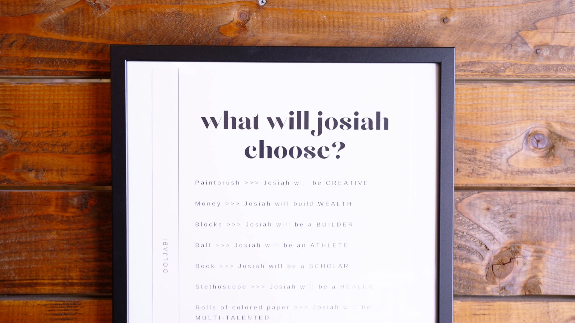 Birthday Party Video, "Josiah"