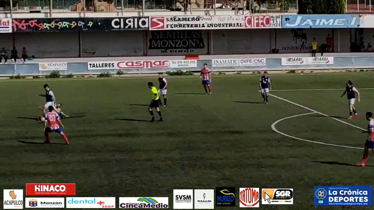 (RESUMEN y GOL) AT Monzón 1-0 Caspe / J 34 / 3ª División
