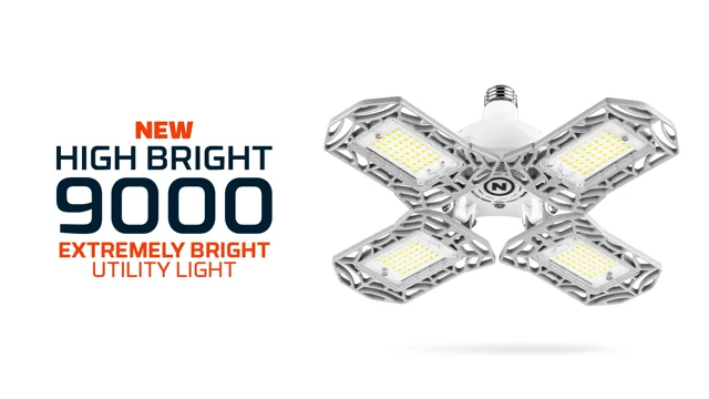 NEBO HIGH BRIGHT™ 9,000 Lumen LED Garage Light – LED Shop Lights, Work  Lights, Utility Lights