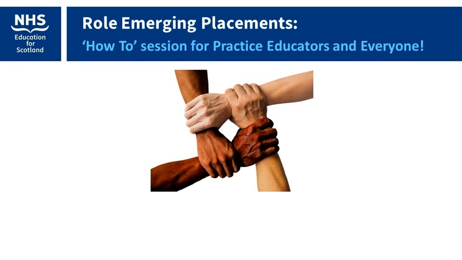 AHP Practice Education Role Emerging Placements Webinar