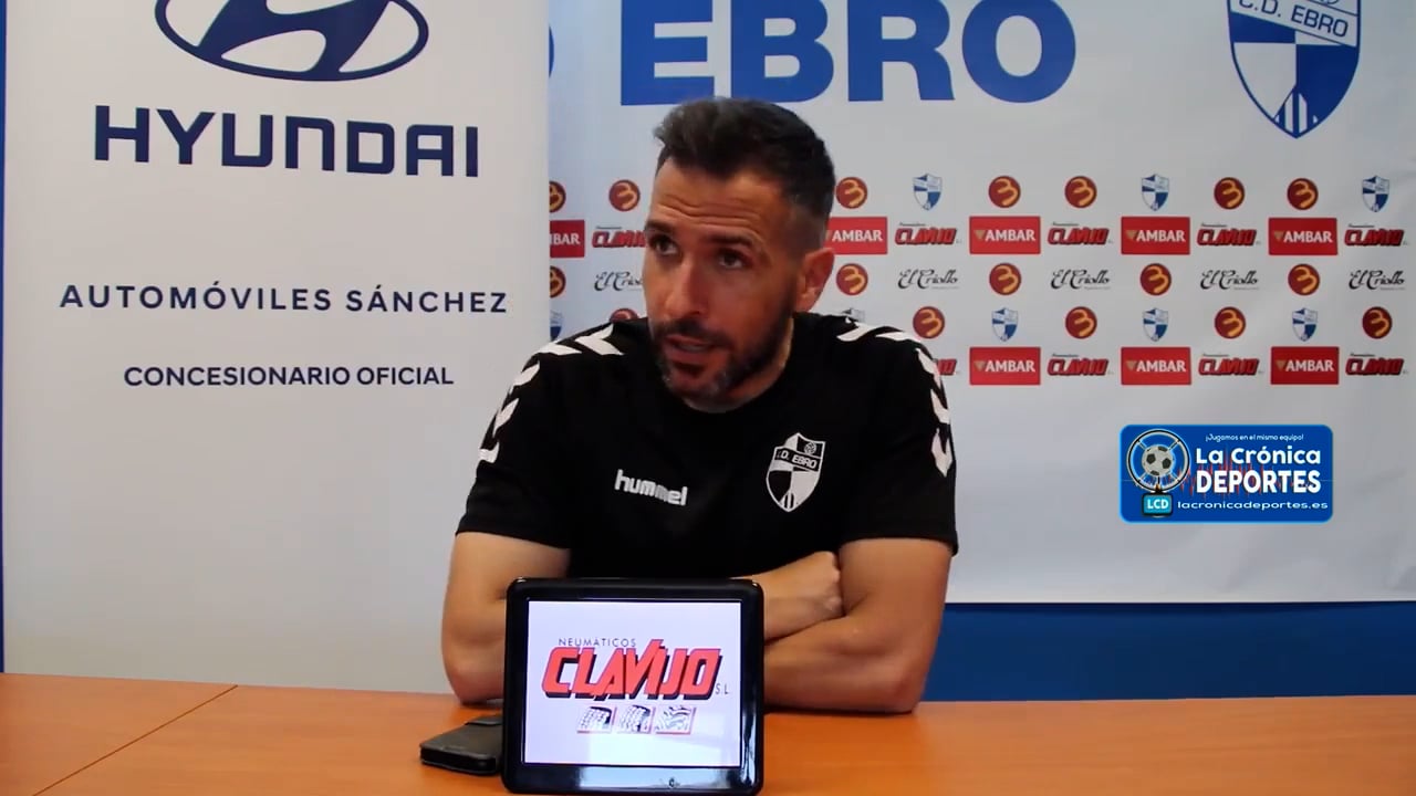 RAÚL JARDIEL (Entrenador Ebro) CD Ebro 0-0 CD Brea /  Jornada 32 / 2ª RFEF - Grupo 3 / Fuente: Twitter CD Ebro