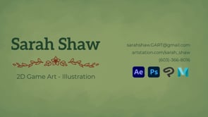 Vimeo video thumbnail for Sarah Shaw Game Art Reel