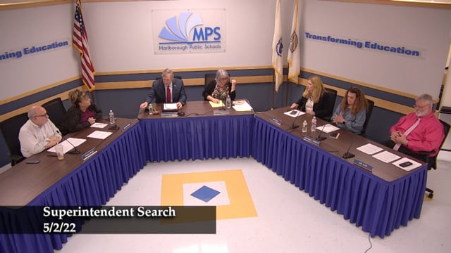 Superintendent Search - Deliberation 