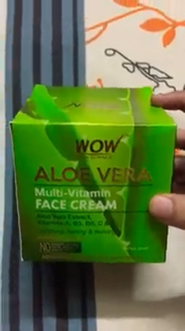 WOW Face cream aloe vera product Review