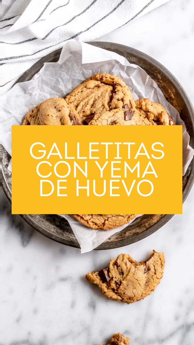 Galletas con yema de huevo - Analu Bakery