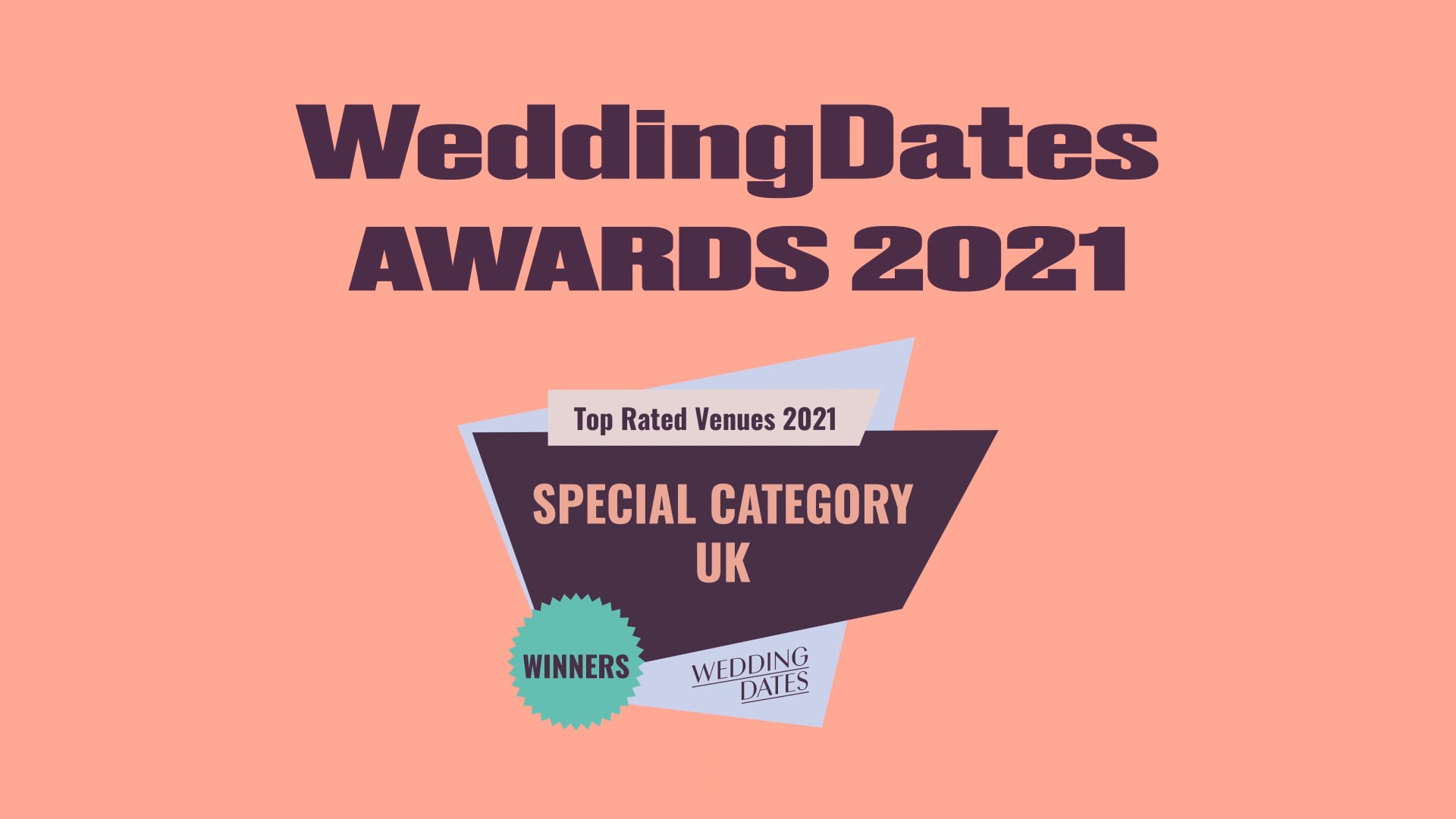 WeddingDates Awards Winners 2021 -  Special Categories - UK