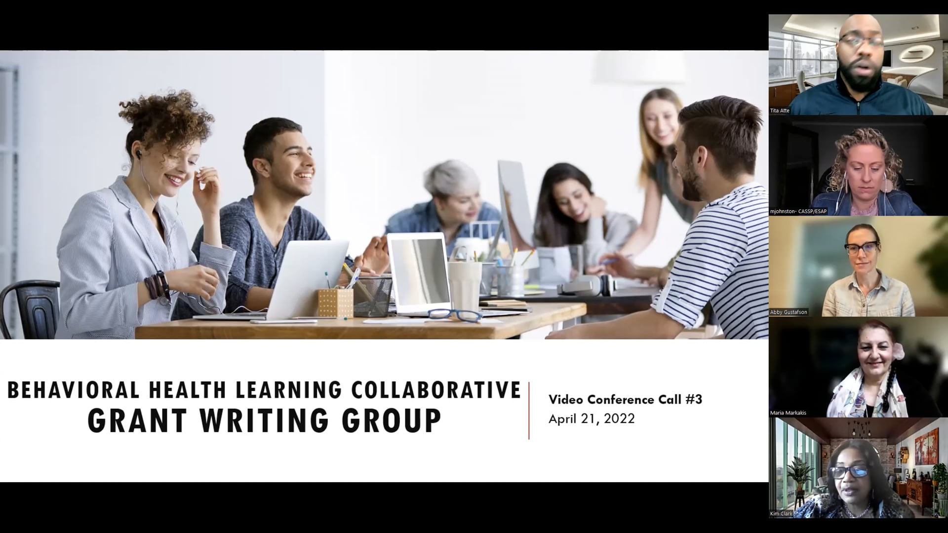 BHLC Grant Writing Group Call 3