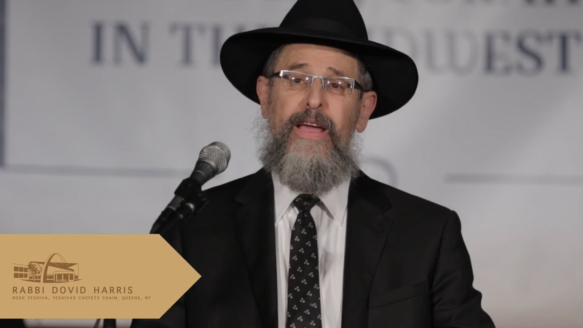 HaRav Dovid Harris speaks at MTI Chanukas Habayis