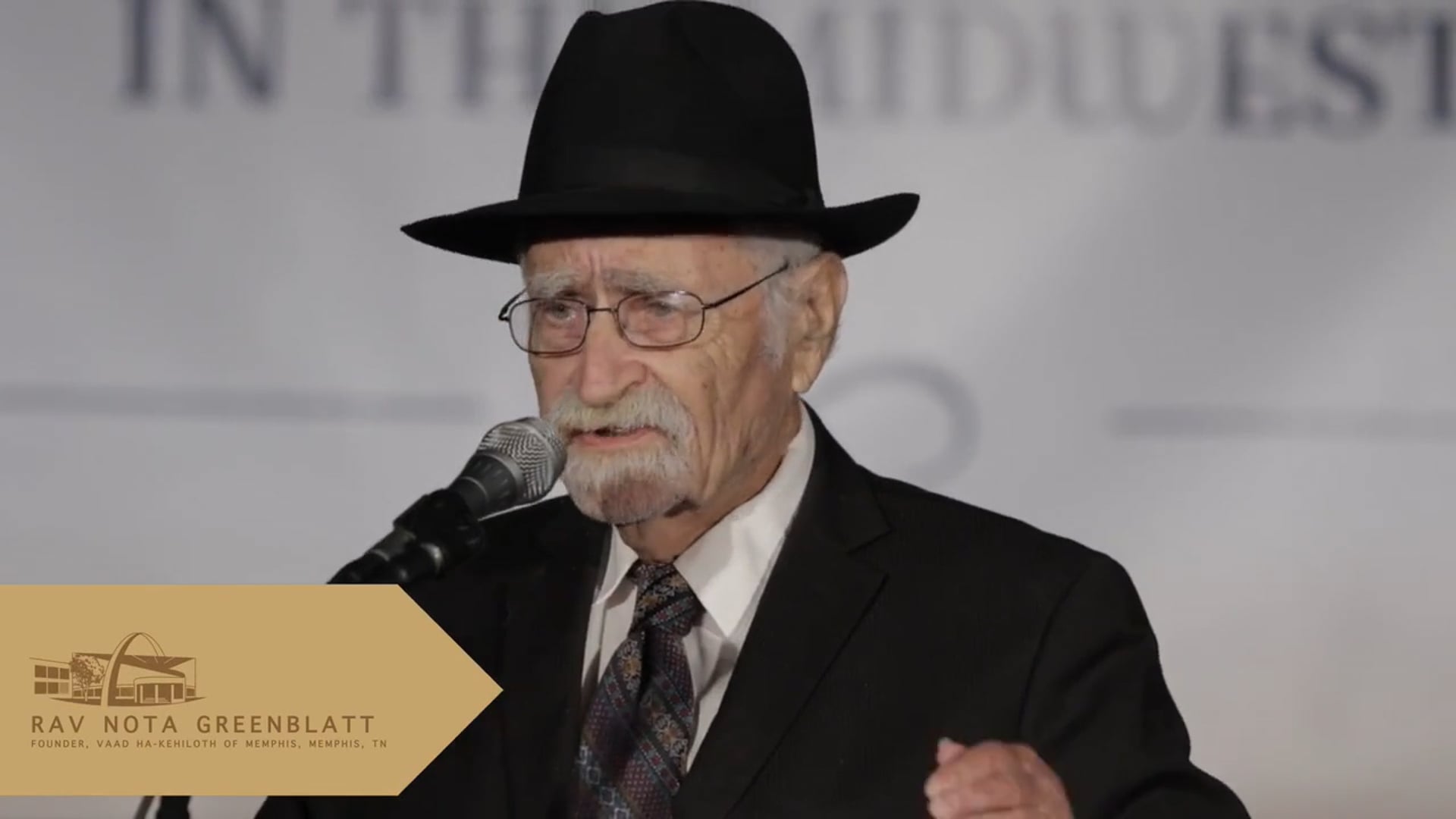 HaRav Nota Greenblatt zt"l speaks at MTI Chanukas Habayis
