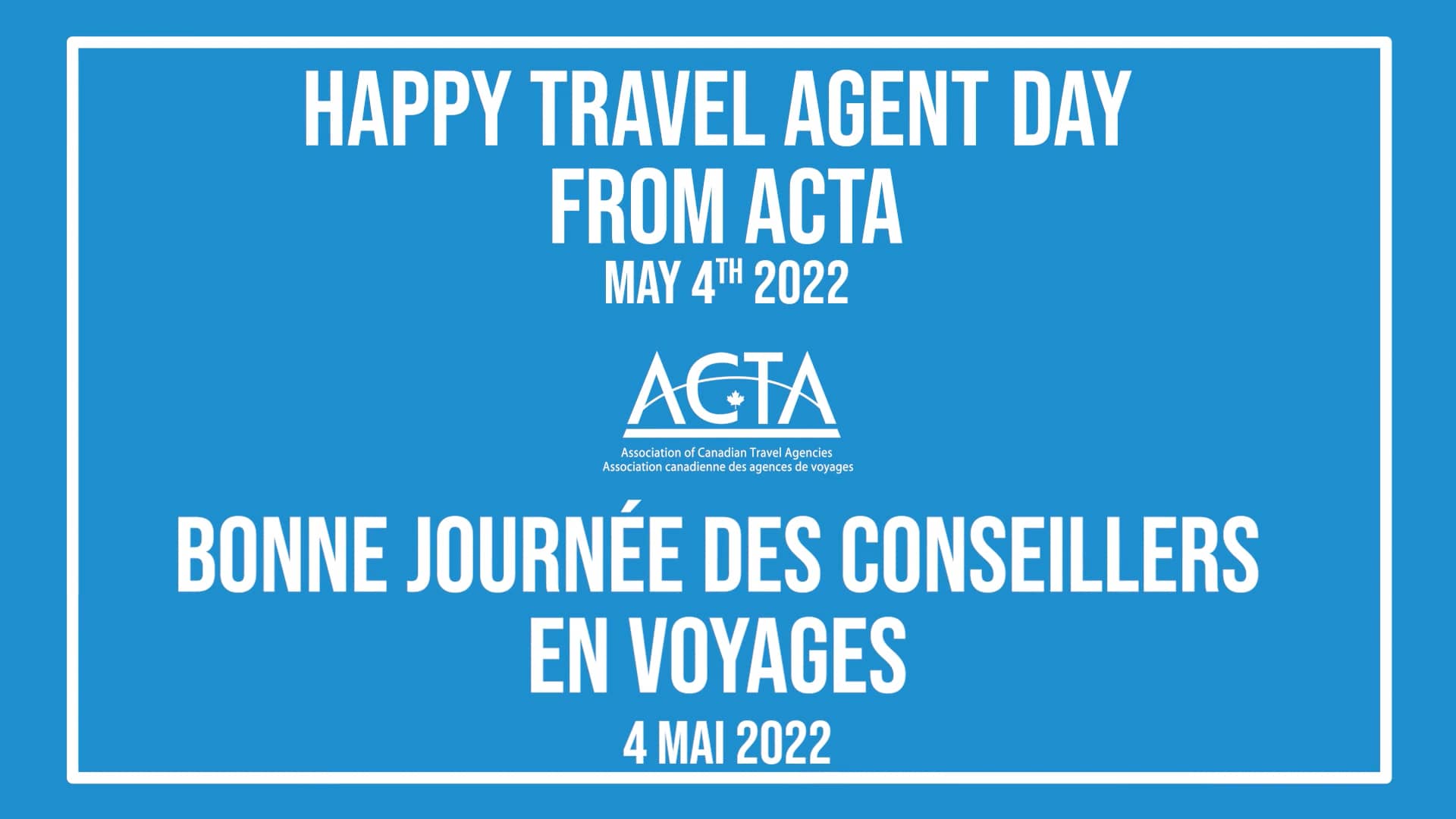 ACTA Happy Travel Agent Day on Vimeo