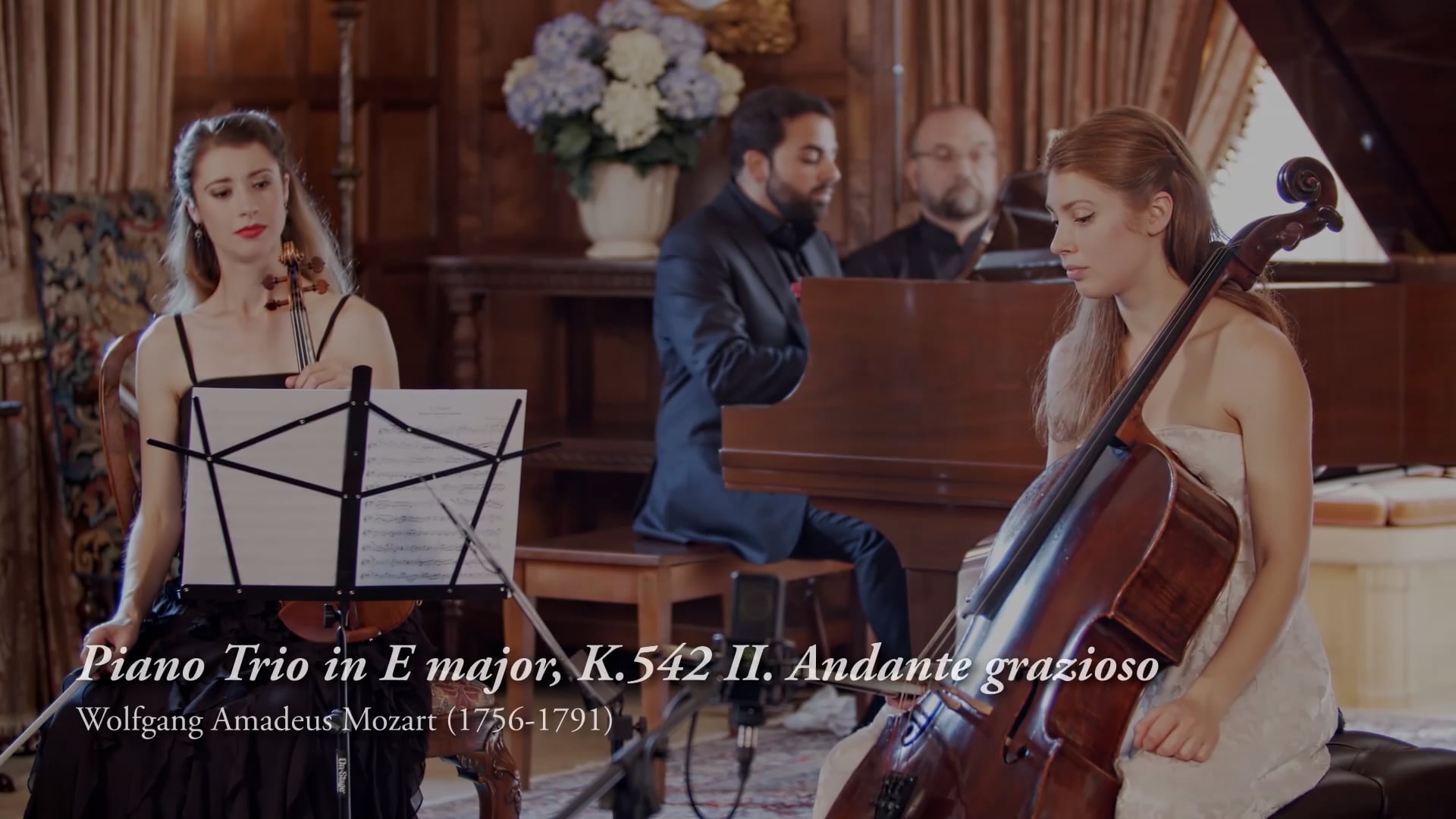 Mozart piano trio in E major  Live From Elm Court clip